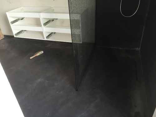 Salle de bain en Mortex