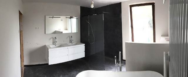 Salle de bain en Mortex